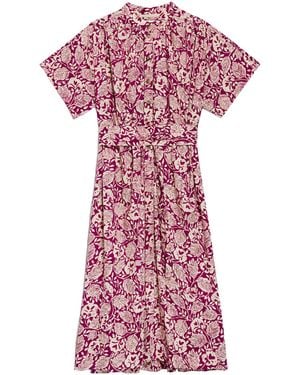 Vanessa Bruno Short Bubble Sleeve Dress - Pink
