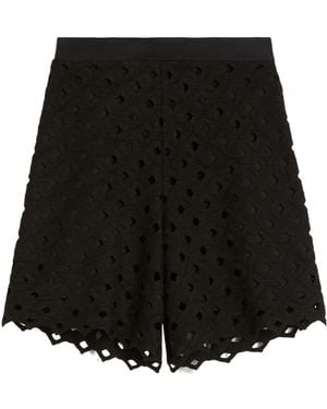 Max Mara Eyelet Shorts - Black