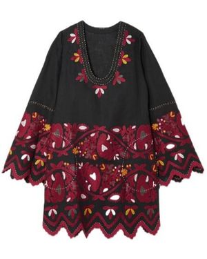 Vita Kin Pippa Embroidered Linen Mini Dress