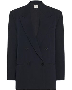 The Row Wool Suit Coat - Blue