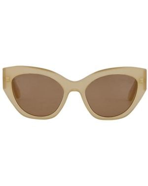 Ferragamo Ferragamo Eyewear Cat Eye Frame Sunglasses - White