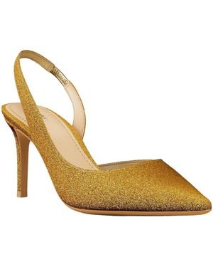 MICHAEL Michael Kors Glitter Pointed Slingback Stiletto Heels - Metallic