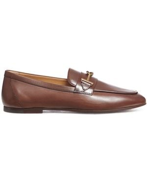 Tod's Double-T Loafers - Brown