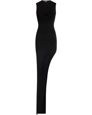 Jean Paul Gaultier Asymmetrical Long Dress - Black