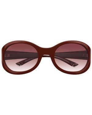 Gucci Eyewear Round Frame Sunglasses - Brown