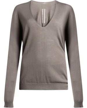 Rick Owens Lightweight Knit Sweaters - Gray