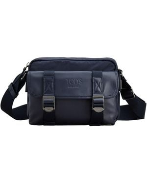 Tod's Logo Shoulder Bag - Blue