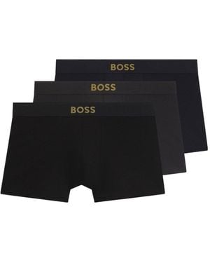 BOSS Simple Three-Piece Underwear - Black