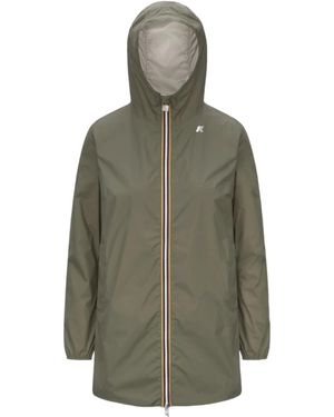 K-Way Reversible Waterproof Mid Jacket - Green