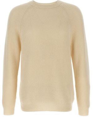 Zanone Crew Neck Knitwear - Natural