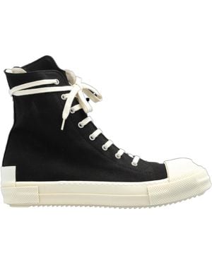 Rick Owens Ankle Zip High-Top Trainers - Black