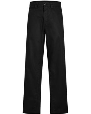 BOSS Buttonzip Waist Cotton Casual Pants - Black