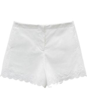 Low Classic Scalloped Shorts - White