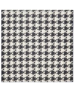 Burberry Houndstooth Finished-Edge Scarf - Multicolour