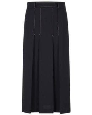 Semicouture Belted Skirt - Black