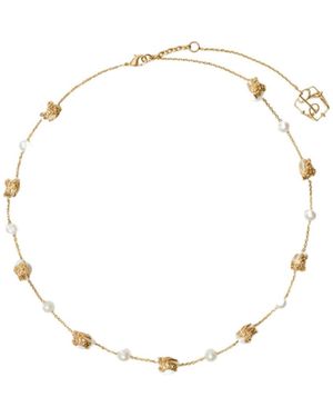 Burberry Ekd Sphere Pearl Necklace - Natural