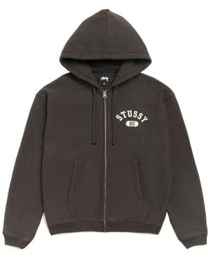 Stussy Varsity Zip Hoodie - Black