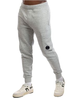 C.P. Company Fleece Lens Cargo Tracksuit Bottoms - Grey