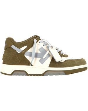 Off-White c/o Virgil Abloh Round-Toe Trainers - Metallic