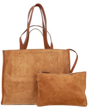 Jérôme Dreyfuss Léon M Suede Tote Bag - Brown