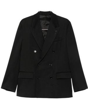 Lardini Long-Sleeved Suit Jacket - Black