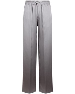 Herno Drawstring Straight Leg Trousers - Grey