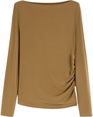 Max Mara Gomma Ruched Top - Natural