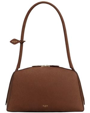 Alaïa Alaïa Structured Shoulder Bag - Brown