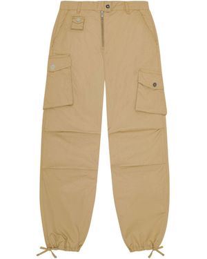 Ganni Twill Trousers - Natural