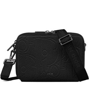 Dior Zipped Pouch With Strap - Black