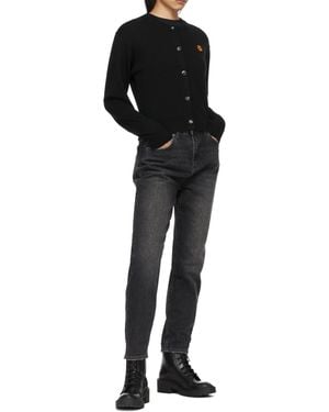 KENZO Logo-Patch Cardigan - Black