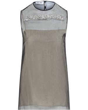 Miu Miu Sleeveless Top - Gray