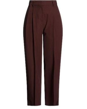 Brunello Cucinelli Minimalist Tapered Trousers - Purple