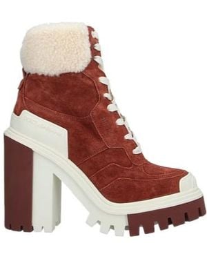 Dolce & Gabbana Roundtoe Blockheel Ankle Boots - Brown