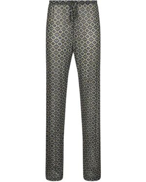 Dries Van Noten Drawstring Casual Trousers - Grey