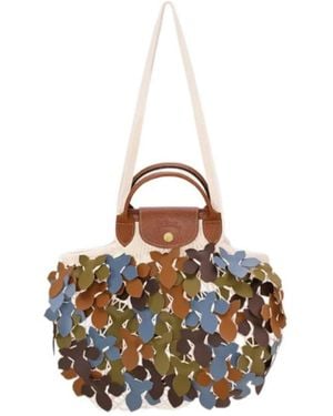 Longchamp Large Le Pliage Tote Bag - Metallic