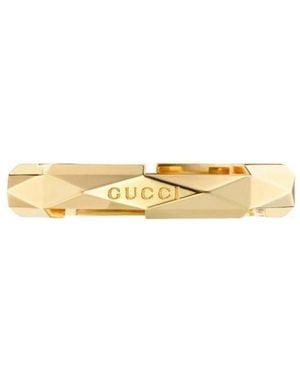 Gucci Link To Love 18K Studded Ring - Metallic