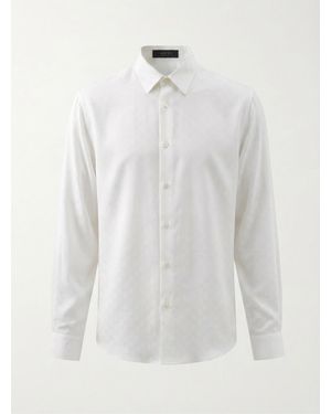 Gucci Gg Silk Jacquard Shirt - White