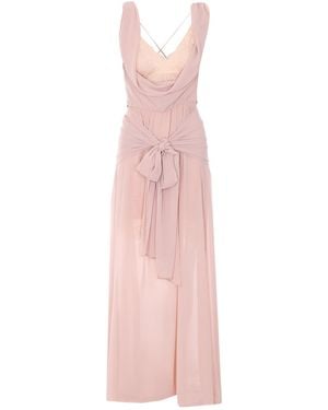 Aniye By Teodor Draped Maxi Dress - Pink