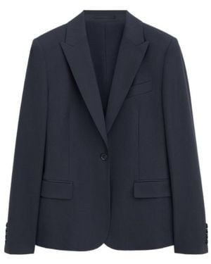 Filippa K Sasha Cool Single-Breasted Blazer - Blue