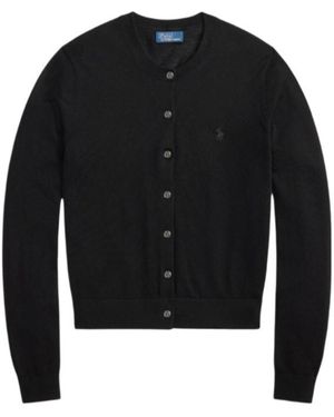 Polo Ralph Lauren Crew Neck Cardigan - Black