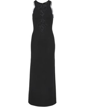 Giambattista Valli Lace-Trimmed Midi Dress - Black