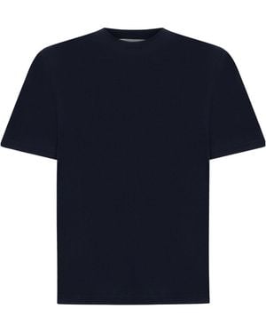 Studio Nicholson Logo Printed Crewneck T-Shirt - Blue