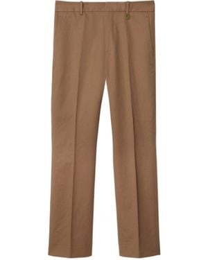 Burberry Tapered-Leg Tailored Trousers - Brown