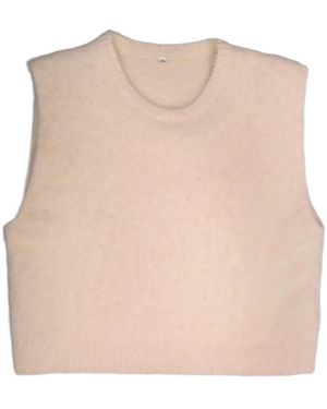 R13 Deep Armhole Vest - Natural