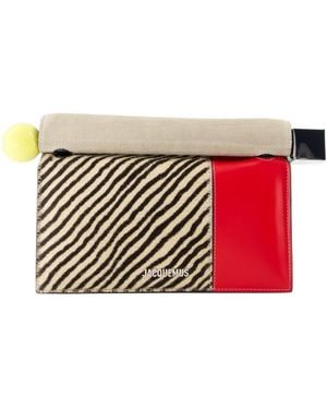 Jacquemus Logo Clutch - Red