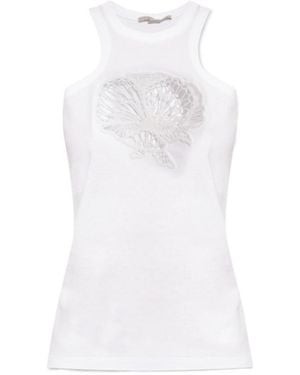 Stella McCartney Openwork Pattern Top - White