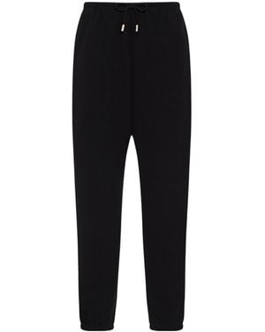 The Row Teo Drawstring Track Trousers - Black