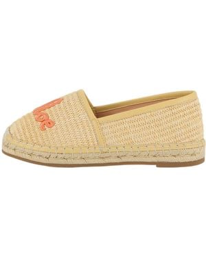 Chloé Front Logo Loafers - Natural
