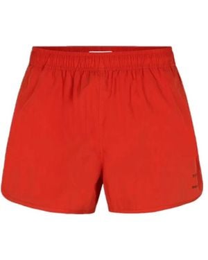 Samsøe & Samsøe Drawstring Swimming Trunks - Red